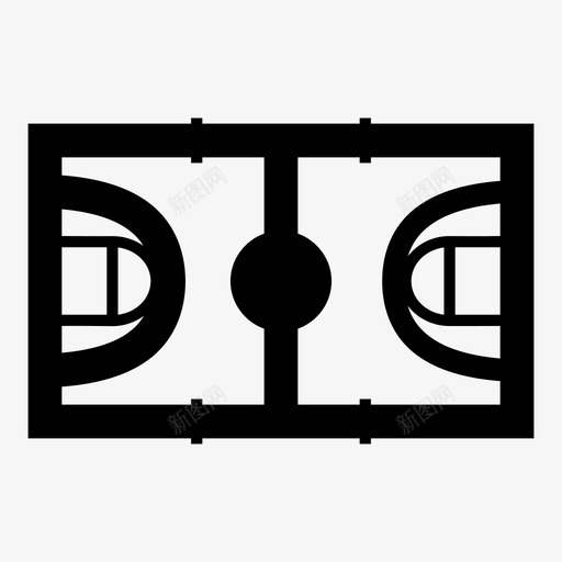 篮球场地球场图标svg_新图网 https://ixintu.com 场地 岩石 球场 篮球 运动