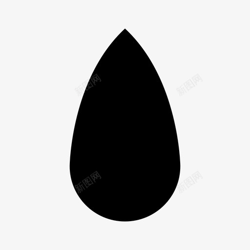 滴干净自然图标svg_新图网 https://ixintu.com 干净 水 滴 自然 雨