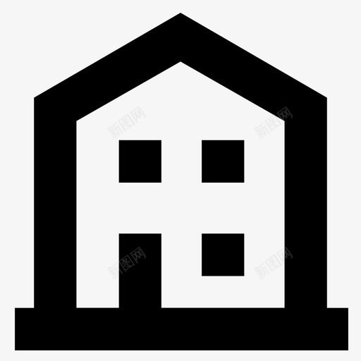 大厦公寓家庭住宅图标svg_新图网 https://ixintu.com 16号线建筑 住宅 公寓 别墅 大厦 家庭住宅