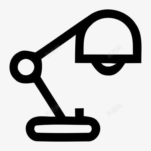 桌灯svg_新图网 https://ixintu.com 桌灯