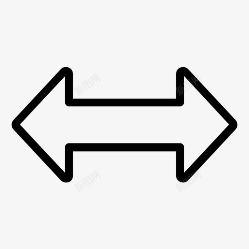 箭头方向左图标svg_新图网 https://ixintu.com 左 方向 箭头 箭头线