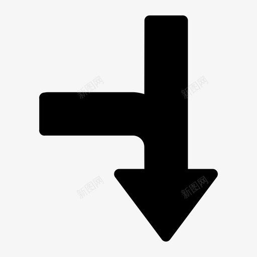 合并流量箭头方向图标svg_新图网 https://ixintu.com 合并 合并流量 导航 方向 箭头
