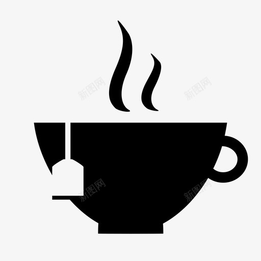 茶饮料茶杯图标svg_新图网 https://ixintu.com 咖啡和茶 茶 茶时间 茶杯 饮料