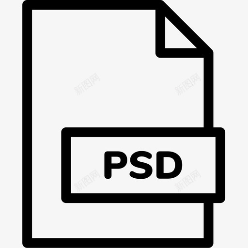 psd文件扩展名格式图标svg_新图网 https://ixintu.com psd文件 扩展名 文件格式行 格式 类型