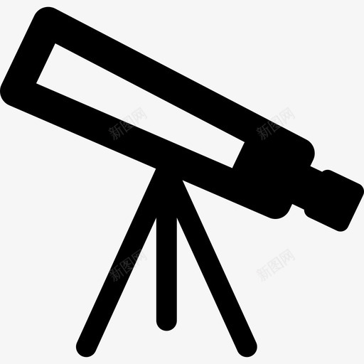 望远镜教育学校设备图标svg_新图网 https://ixintu.com 学校设备 教育 望远镜