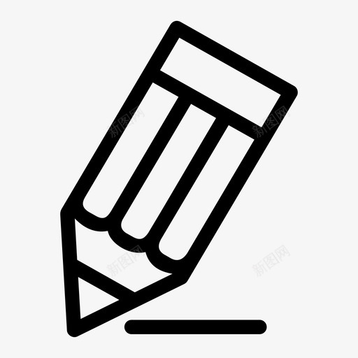 铅笔彩色铅笔蜡笔图标svg_新图网 https://ixintu.com 写 彩色铅笔 画 蜡笔 铅笔