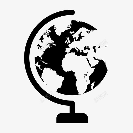 地球球体行星图标svg_新图网 https://ixintu.com 世界 地球 球体 行星