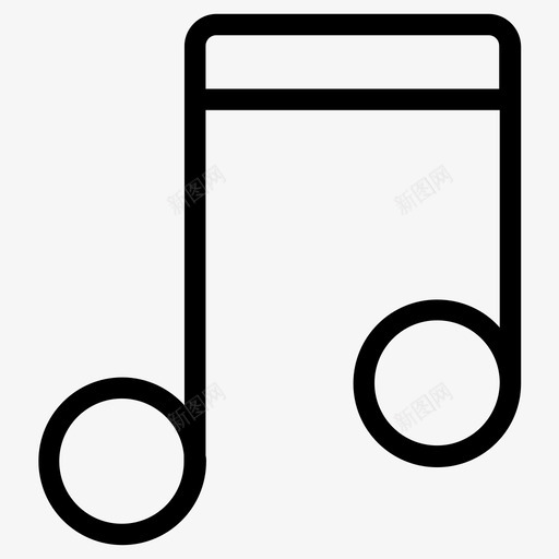 音乐笔记音频歌曲图标svg_新图网 https://ixintu.com 声音 广告网络图标集合3 歌曲 音乐笔记 音频