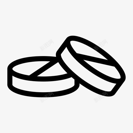 片剂治疗医疗图标svg_新图网 https://ixintu.com 医疗 治疗 片剂 药丸 药房