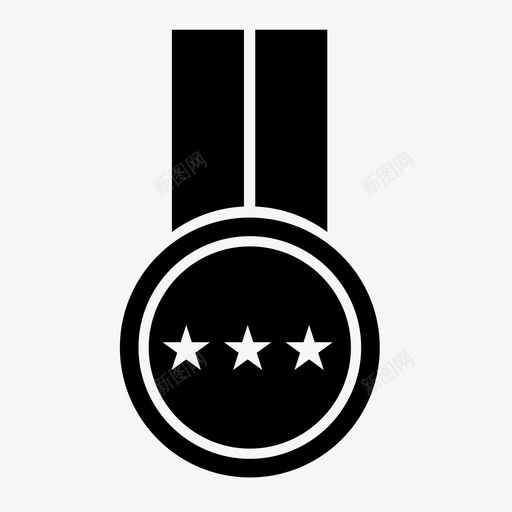 徽章章徽章成就图标svg_新图网 https://ixintu.com 徽章 徽章章 成就 明星 服务奖章