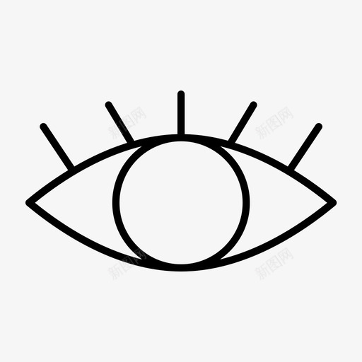 眼睛明亮镜头图标svg_新图网 https://ixintu.com 可见 手表 明亮 眼睛 镜头