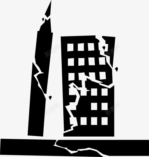 地震灾难自然灾害图标svg_新图网 https://ixintu.com 地震 灾难 自然灾害