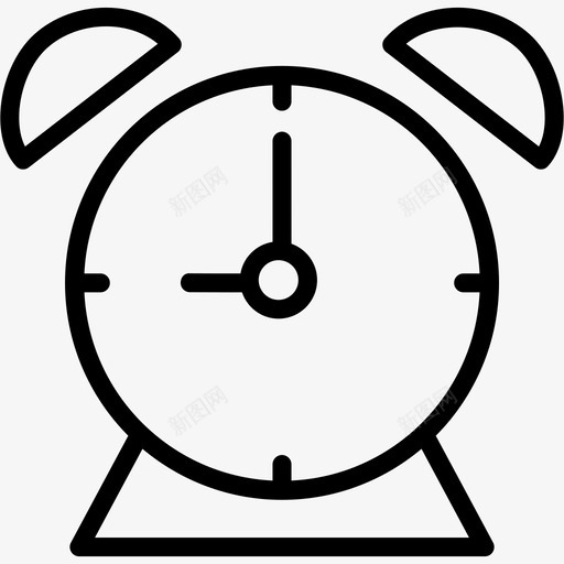 闹钟警报铃声图标svg_新图网 https://ixintu.com 声音 提醒 教育科学 警报 铃声 闹钟