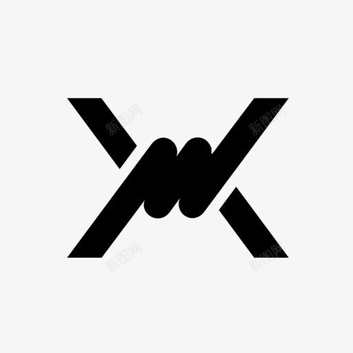 带刺限制关闭图标svg_新图网 https://ixintu.com 关闭 安全 带刺 铁丝网 限制
