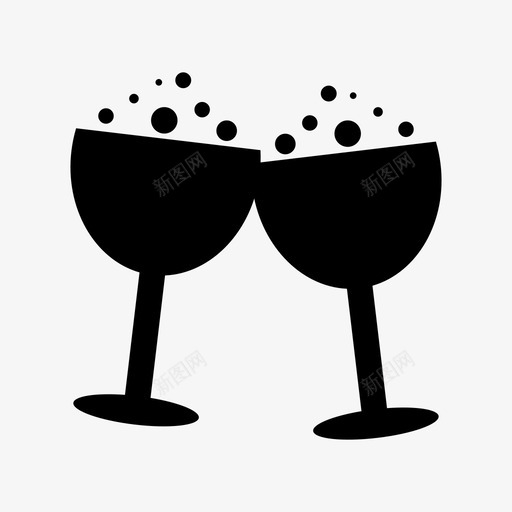 烤面包酒庆祝图标svg_新图网 https://ixintu.com 庆祝 液体 烤面包 聚会 酒