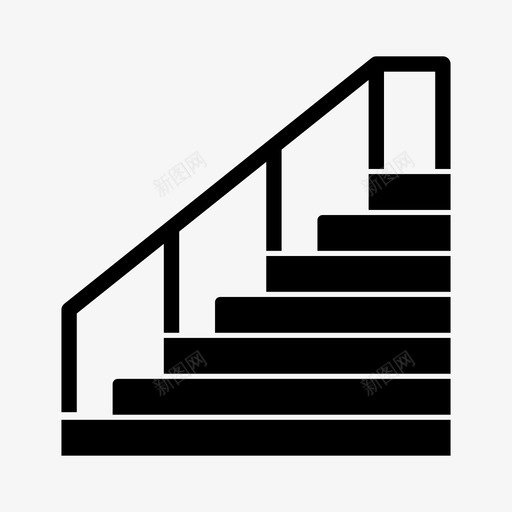 楼梯栏杆建筑2图标svg_新图网 https://ixintu.com 建筑2 栏杆 楼梯