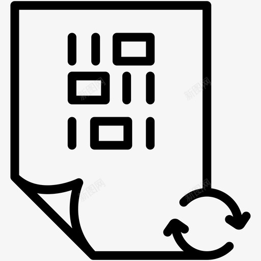 编码文件刷新代码文档图标svg_新图网 https://ixintu.com 代码 文档 编码文件 编码文件刷新 页面