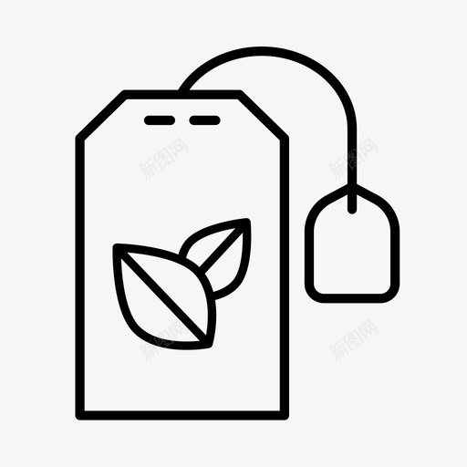 绿茶饮料凉茶图标svg_新图网 https://ixintu.com 凉茶 绿茶 茶包 食品 饮料