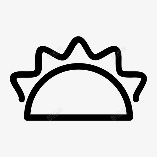 玉米卷甜点肉馅饼图标svg_新图网 https://ixintu.com 三明治 快餐 玉米卷 甜点 肉馅饼