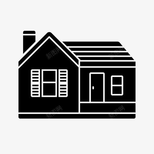 房屋建筑物建筑2图标svg_新图网 https://ixintu.com 建筑2 建筑物 房屋