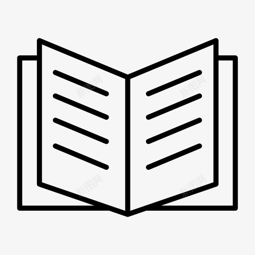书电子书学习图标svg_新图网 https://ixintu.com 书 图书馆 学习 教学 电子书
