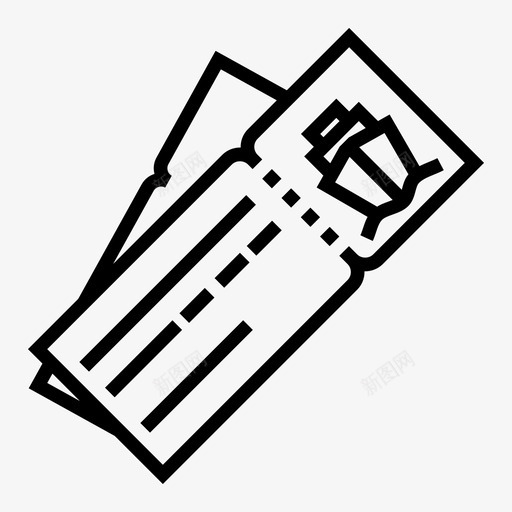 游船票游轮票船图标svg_新图网 https://ixintu.com 夏季 旅游 旅行 暑期 渡船票 游船票 游轮票 船