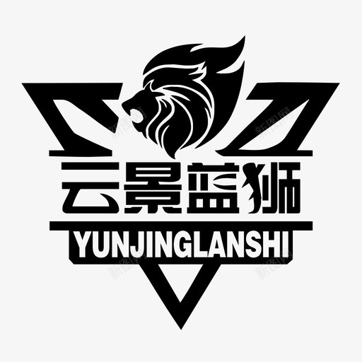 云景蓝狮svg_新图网 https://ixintu.com 云景蓝狮 yjls