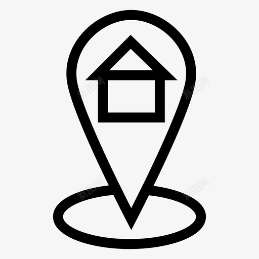 主页位置gps地图图标svg_新图网 https://ixintu.com gps 主页位置 地图 地图和导航线图标 指针