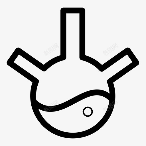 烧瓶实验玻璃器皿图标svg_新图网 https://ixintu.com 实验 实验室 烧瓶 玻璃器皿 科学