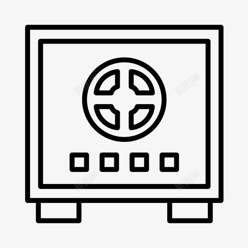 保险箱投递箱警卫图标svg_新图网 https://ixintu.com 保安 保险箱 投递箱 秘密 警卫 锁