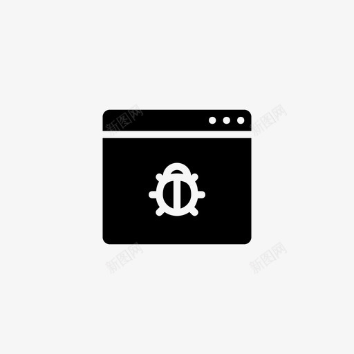 应用程序错误恶意软件病毒图标svg_新图网 https://ixintu.com 应用程序错误 恶意软件 病毒