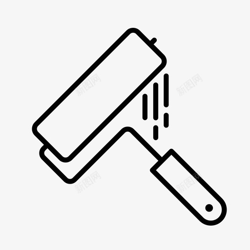 油漆工建筑工人油漆辊图标svg_新图网 https://ixintu.com 建筑工人 油漆刷 油漆工 油漆辊 翻新