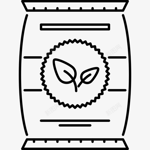 肥料农业花园图标svg_新图网 https://ixintu.com 农业 肥料 自然 花园 花园轮廓 萌芽