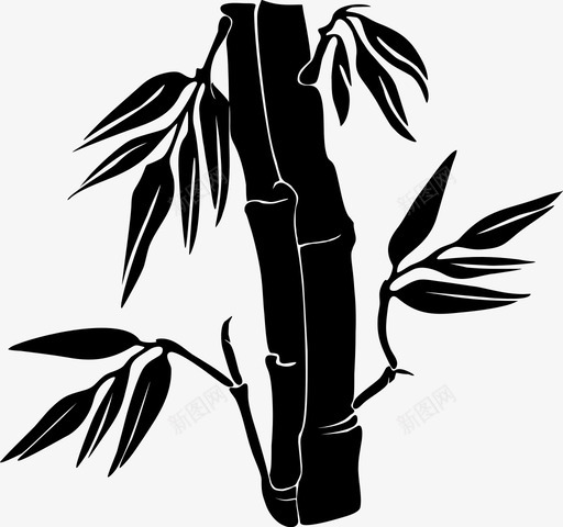 竹子多刺植物图标svg_新图网 https://ixintu.com 多刺植物 竹子