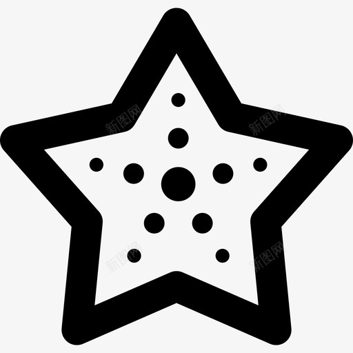 海星形状四季图标svg_新图网 https://ixintu.com 四季 形状 海星