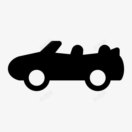 敞篷车轿车家庭图标svg_新图网 https://ixintu.com 家庭 敞篷车 轿车
