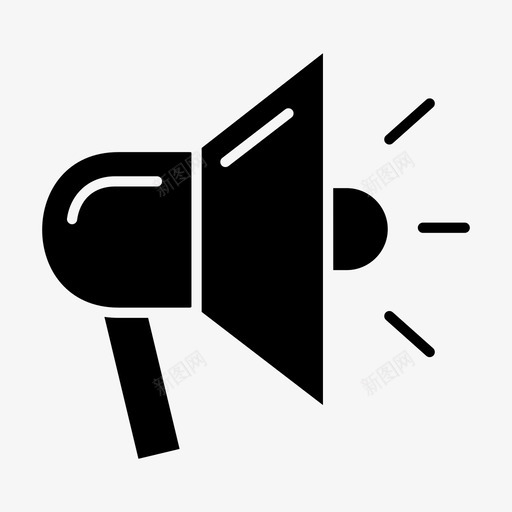 演讲者广告公告图标svg_新图网 https://ixintu.com 公告 喊叫 广告 演讲者