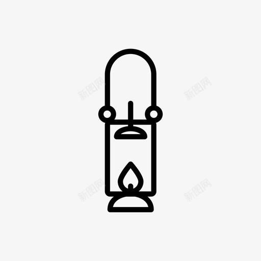 灯笼圣诞节火焰图标svg_新图网 https://ixintu.com 圣诞套装2 圣诞节 火焰 灯光 灯笼