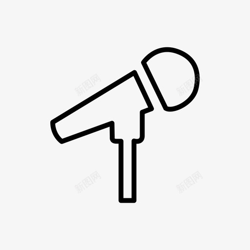 麦克风音乐唱歌图标svg_新图网 https://ixintu.com 人声 唱歌 音乐 麦克风