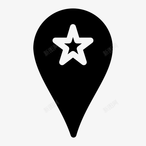 最喜欢的位置最佳位置位置图标svg_新图网 https://ixintu.com 位置 星星 最佳位置 最喜欢的位置