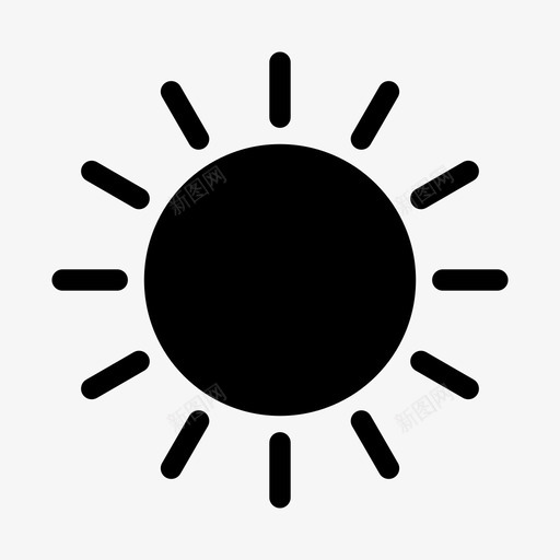 太阳元素天气图标svg_新图网 https://ixintu.com 元素 天气 太阳