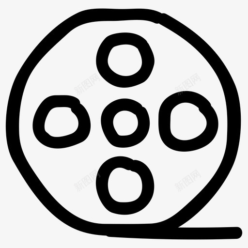 电影相册照片图标svg_新图网 https://ixintu.com 摄影 照片 电影 相册 网络通讯手绘 视频