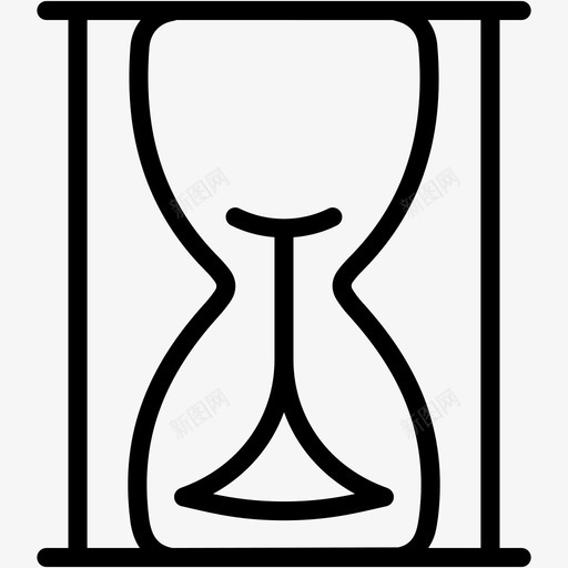沙漏时钟加载图标svg_新图网 https://ixintu.com 加载 时钟 沙漏 网页 计时器图标