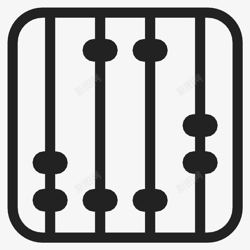 计算算盘会计图标svg_新图网 https://ixintu.com 会计 分数 数学 算盘 计算