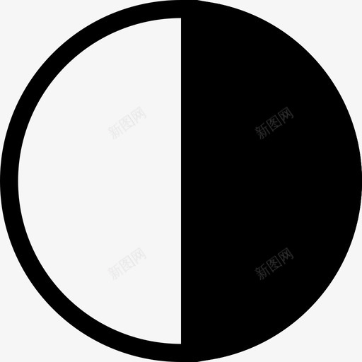饼图半圆饼图图标svg_新图网 https://ixintu.com 圆 饼图 饼图半