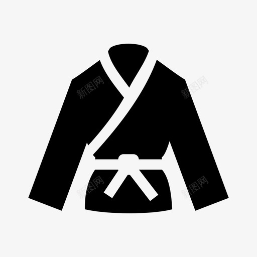 制服衣服球衣图标svg_新图网 https://ixintu.com 制服 球衣 空手道 衣服 运动
