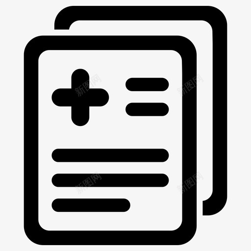 医疗报告诊断医疗保健图标svg_新图网 https://ixintu.com 医疗保健 医疗报告 医疗服务 医疗档案 医疗测试 诊断