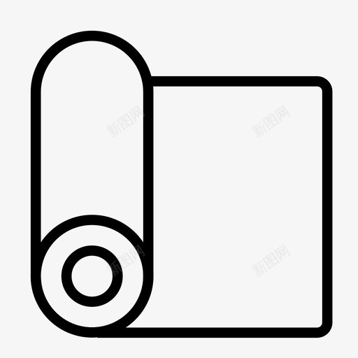地毯盖织物图标svg_新图网 https://ixintu.com 地板 地毯 盖 织物