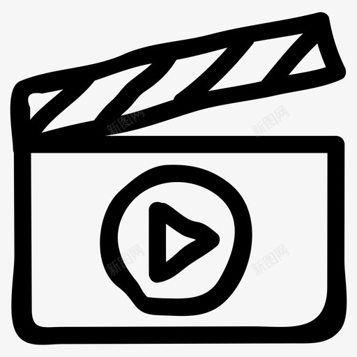 电影动作照相机图标svg_新图网 https://ixintu.com 剧院 动作 卷 照相机 电影 电影院 网络通讯手绘