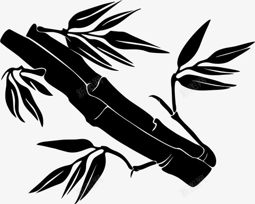 竹子植物多刺植物图标svg_新图网 https://ixintu.com 多刺植物 植物 竹子